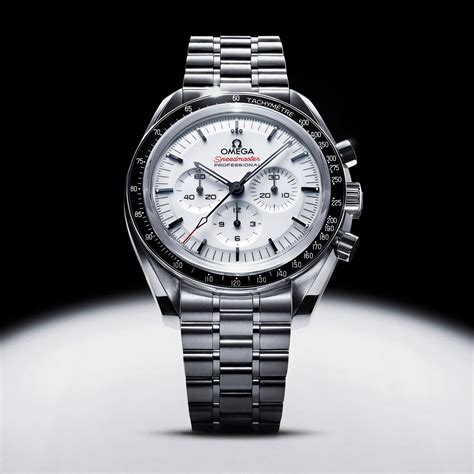 new white dial omega speedmaster|omega speedmaster white dial 42mm.